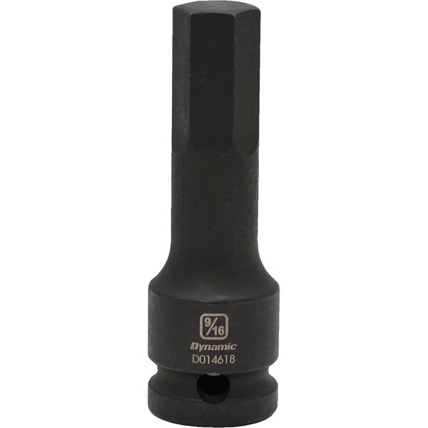 Tools 1/2" Drive SAE Hex Head, 9/16", Bit Impact Socket